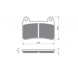 Placute de frana GOLDFREN 361 S33 STREET FRONT Placute de frana GOLDFREN 361 S33 STREET FRONT