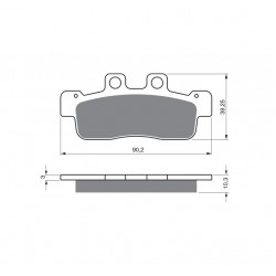 Placute de frana GOLDFREN 363 S33 STREET FRONT Placute de frana GOLDFREN 363 S33 STREET FRONT