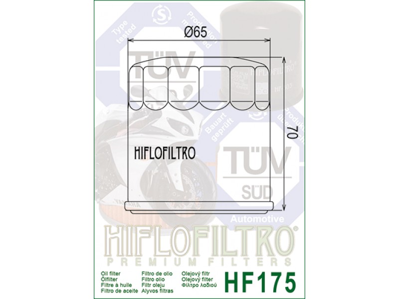 Filtru de ulei HIFLOFILTRO HF175 Filtru de ulei HIFLOFILTRO HF175