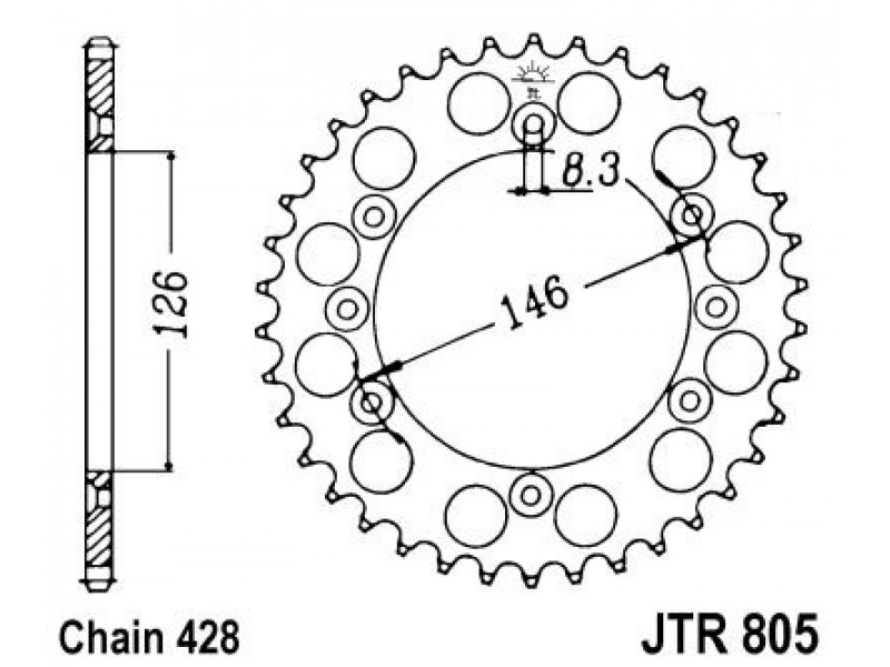 Foaie spate JT JTR 805-50 50T, 428