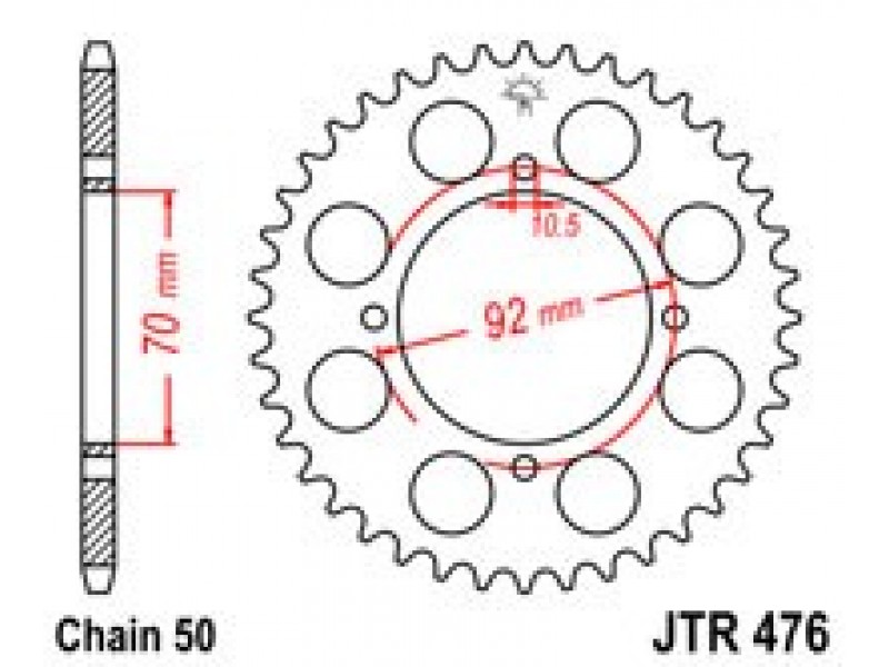 Foaie spate JT JTR 476-45 45T, 530