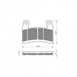 Placute de frana GOLDFREN 324 S3 Placute de frana GOLDFREN 324 S3