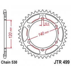Foaie spate JT JTR 499-38 38T, 530 Foaie spate JT JTR 499-38 38T, 530