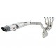 Sistem de evacuare complet 4x2x1 MIVV SUONO X.HO.0004.S7 Otel inoxidabil / Capac Carbon