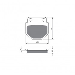 Placute de frana GOLDFREN 344 S3 Placute de frana GOLDFREN 344 S3
