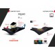 Scaun confort SHAD SHY0M9300H incalzita negru/gri, cusaturi gri