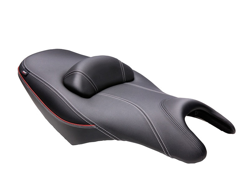 Scaun confort SHAD SHY0T5329H incalzita negru/rosu, cusaturi gri