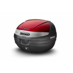 Top case cu capac colorat SHAD SH29 Rosu Top case cu capac colorat SHAD SH29 Rosu