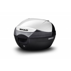 Top case cu capac colorat SHAD SH33 Alb Top case cu capac colorat SHAD SH33 Alb