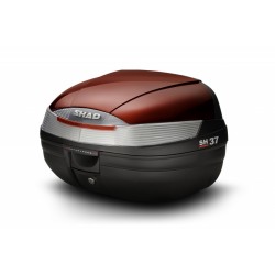 Top case cu capac colorat SHAD SH37 Rosu Top case cu capac colorat SHAD SH37 Rosu