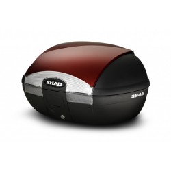 Top case cu capac colorat SHAD SH45 Rosu Top case cu capac colorat SHAD SH45 Rosu