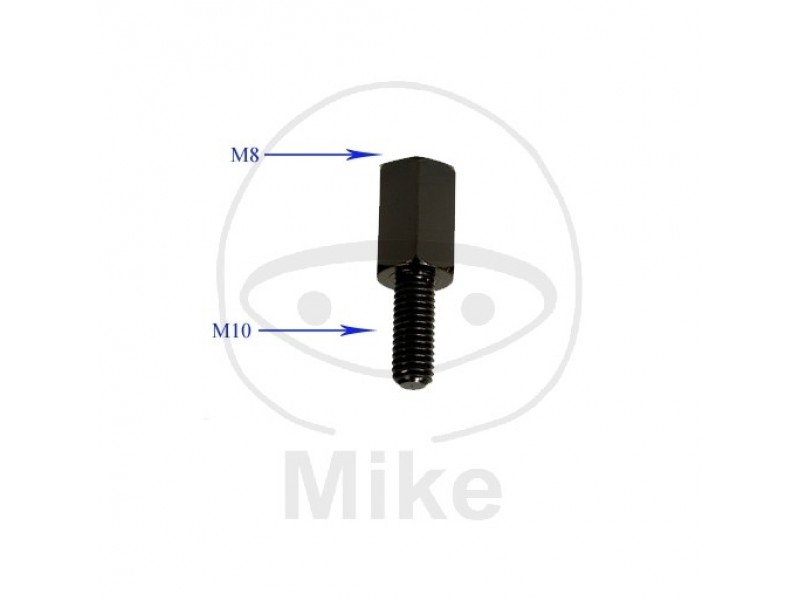 Adapter mirror JMT Negru M10RH to M8RH Adapter mirror JMT Negru M10RH to M8RH