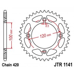 Foaie spate JT JTR 1141-51 51T, 420 Foaie spate JT JTR 1141-51 51T, 420