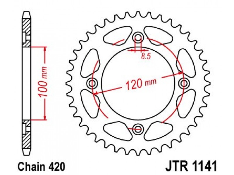 Foaie spate JT JTR 1141-51 51T, 420 Foaie spate JT JTR 1141-51 51T, 420
