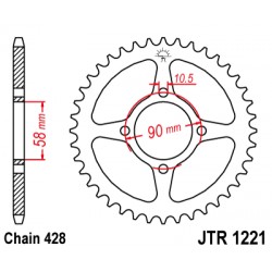 Foaie spate JT JTR 1221-45 45T, 428 Foaie spate JT JTR 1221-45 45T, 428