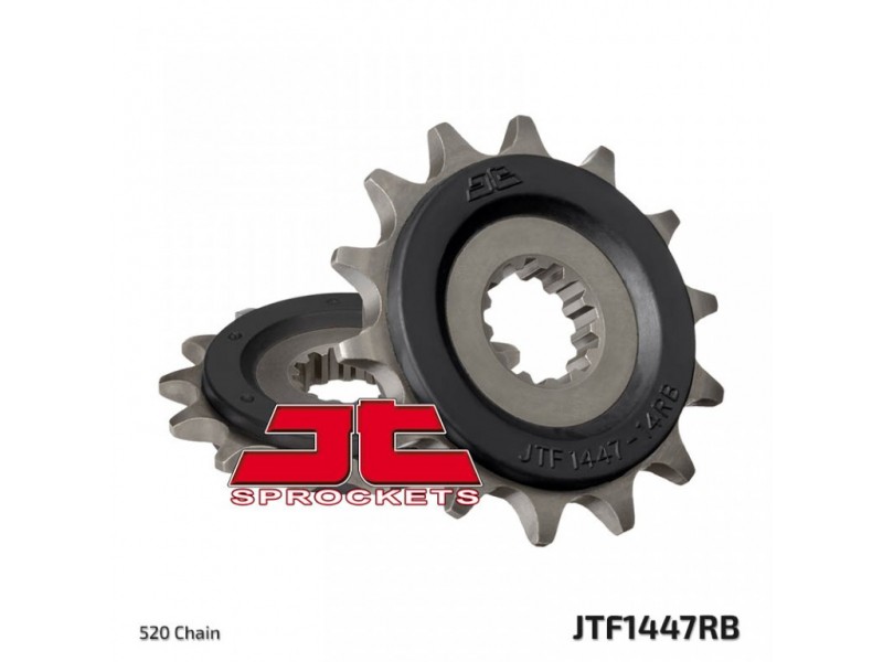 Pinion fata JT JTF 1447-14RB 14T, 520 rubber cushioned Pinion fata JT JTF 1447-14RB 14T, 520 rubber cushioned