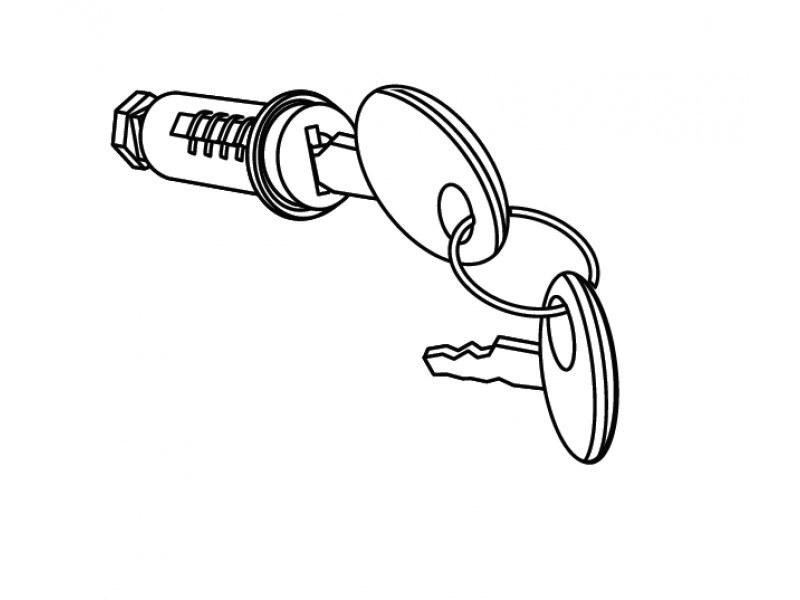 Key lock SHAD 201896R for SH58X/SH59X/SH50/SH48