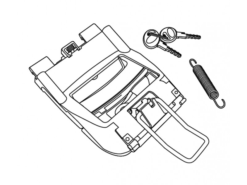Locking system SHAD D1B45MAR for SH45 Locking system SHAD D1B45MAR for SH45
