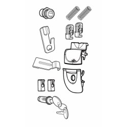 Locking system SHAD D1B341MAR for SH34/SH33 Locking system SHAD D1B341MAR for SH34/SH33