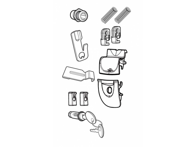 Locking system SHAD D1B341MAR for SH34/SH33 Locking system SHAD D1B341MAR for SH34/SH33