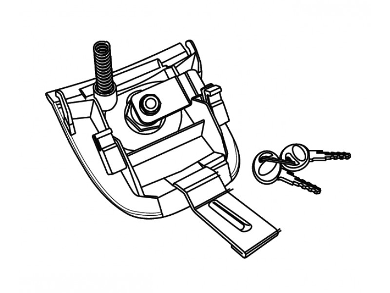 Locking system SHAD D1B37MAR for SH37 Locking system SHAD D1B37MAR for SH37
