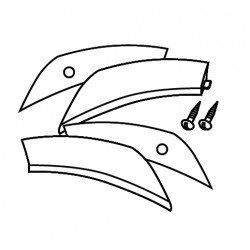 Benzi reflectorizante SHAD D1B43CAR Rosu for SH43 Benzi reflectorizante SHAD D1B43CAR Rosu for SH43