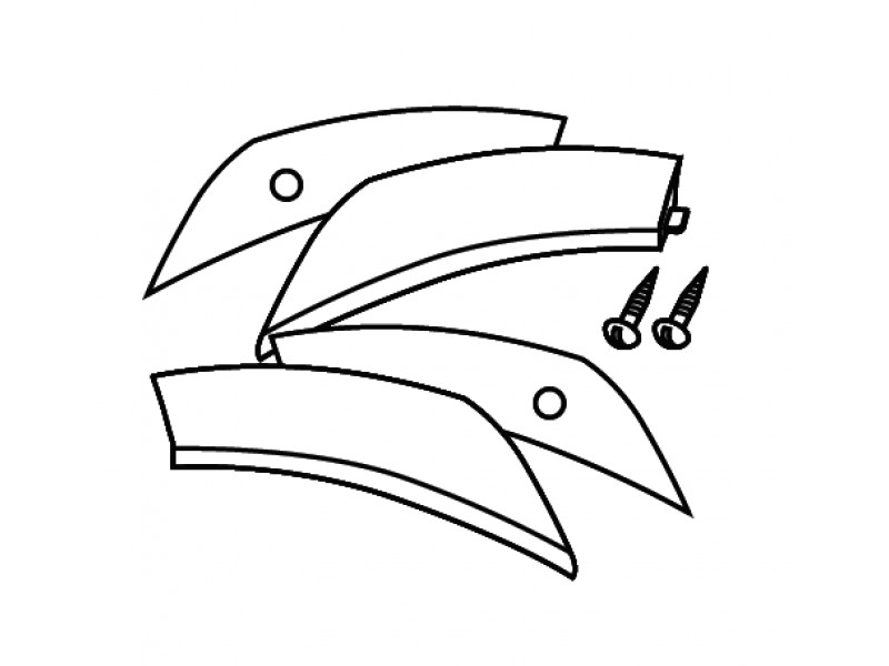 Benzi reflectorizante SHAD D1B431CAR Alb for SH43
