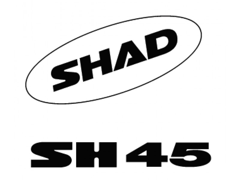 Stickers SHAD D1B451ETR Alb for SH45 Stickers SHAD D1B451ETR Alb for SH45