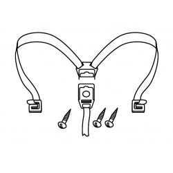 Flexible strap SHAD D1B50CGR for SH50 Flexible strap SHAD D1B50CGR for SH50