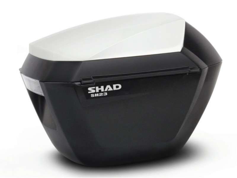 Cutii laterale cu capace colorate SHAD SH23 Alb