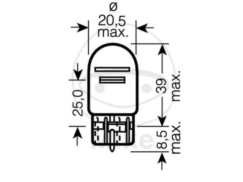 Bec JMT W3X16Q 12V21/5W Bec JMT W3X16Q 12V21/5W