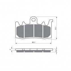 Placute de frana GOLDFREN 328 S3 Placute de frana GOLDFREN 328 S3