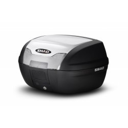 Top case cu capac colorat SHAD SH40 Alb Top case cu capac colorat SHAD SH40 Alb