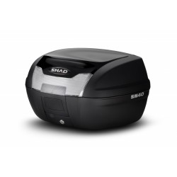 Top case cu capac colorat SHAD SH40 black metal Top case cu capac colorat SHAD SH40 black metal