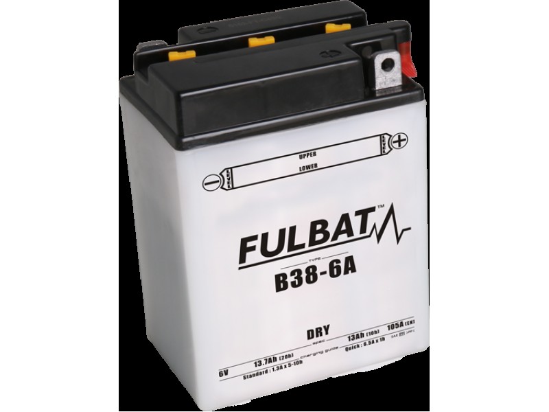 Baterie conventionala FULBAT B38-6A (Y38-6A) Acid pack included Baterie conventionala FULBAT B38-6A (Y38-6A) Acid pack included