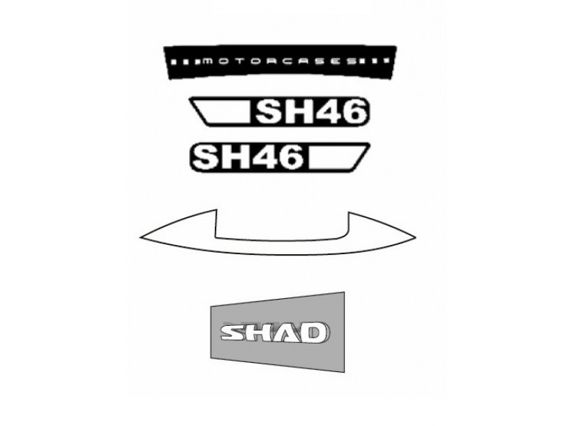Stickers SHAD D1B461ETR for SH46 Stickers SHAD D1B461ETR for SH46