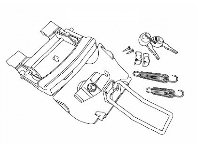 Locking system SHAD D1B46MAR for SH46
