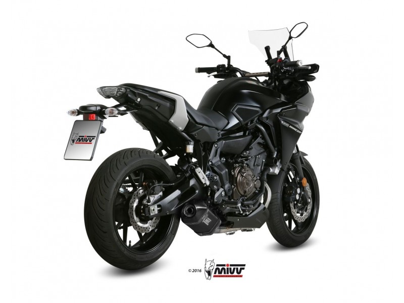 Sistem de evacuare complet 2x1 MIVV SPEED EDGE Y.058.LRB negru otel