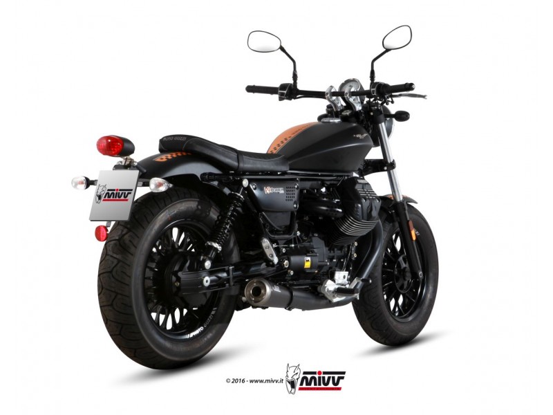 2 Silencer MIVV GHIBLI M.011.SGB Black painted stainless steel 2 Silencer MIVV GHIBLI M.011.SGB Black painted stainless steel