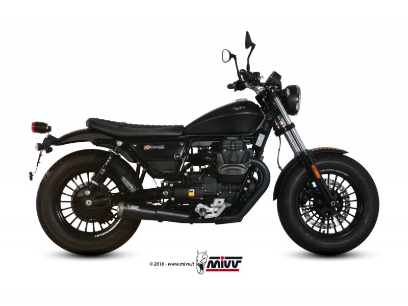 2 Silencer MIVV GHIBLI M.011.SGB Black painted stainless steel 2 Silencer MIVV GHIBLI M.011.SGB Black painted stainless steel