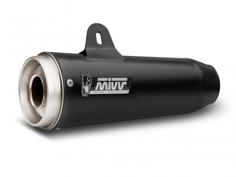 2 Silencer MIVV GHIBLI M.011.SGB Black painted stainless steel 2 Silencer MIVV GHIBLI M.011.SGB Black painted stainless steel