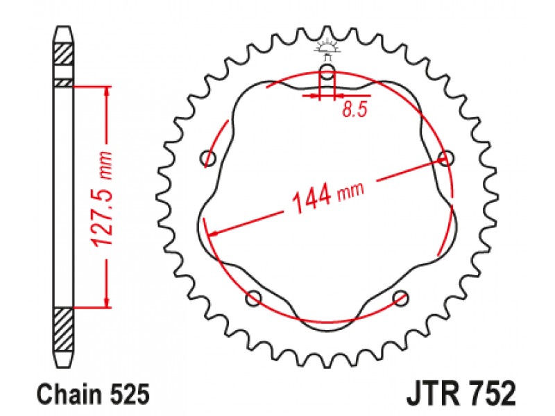 Foaie spate JT JTR 752-45 45T, 525 Foaie spate JT JTR 752-45 45T, 525