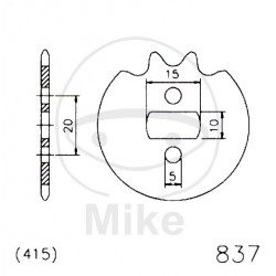 Pinion fata JMT 15T, 415 Pinion fata JMT 15T, 415