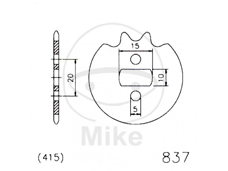 Pinion fata JMT 15T, 415 Pinion fata JMT 15T, 415