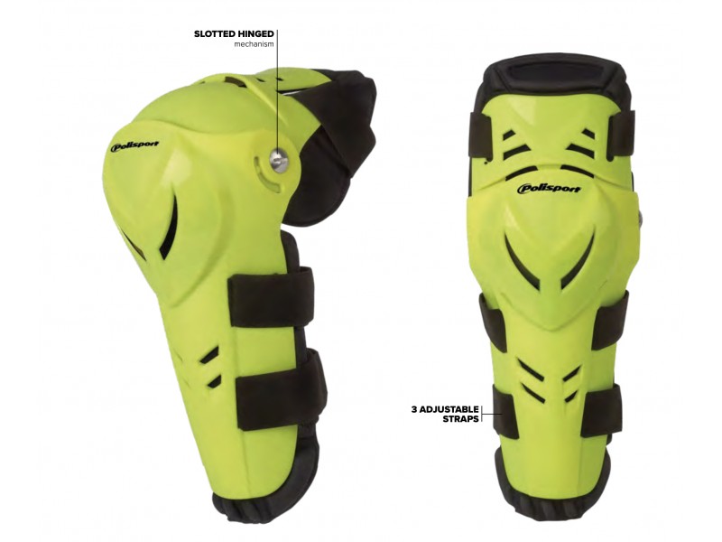 Knee guard POLISPORT DEVIL 8001500016 adult Alb