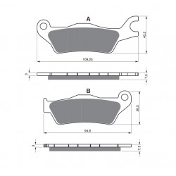 Placute de frana GOLDFREN 381 S3 Placute de frana GOLDFREN 381 S3