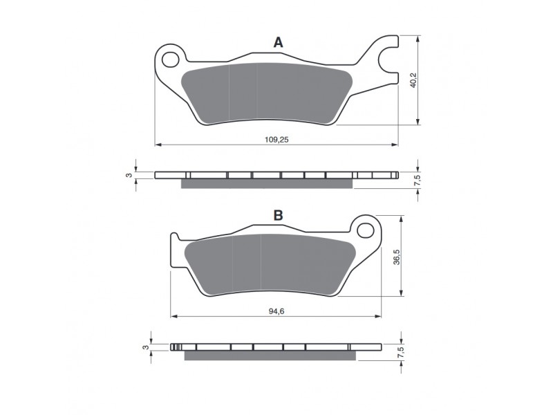 Placute de frana GOLDFREN 381 S3 Placute de frana GOLDFREN 381 S3