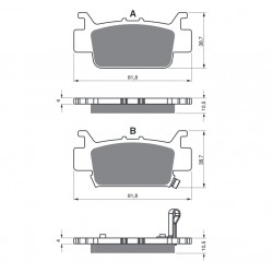 Placute de frana GOLDFREN 382 S3 Placute de frana GOLDFREN 382 S3