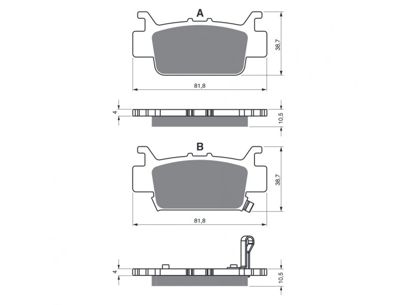 Placute de frana GOLDFREN 382 S3 Placute de frana GOLDFREN 382 S3