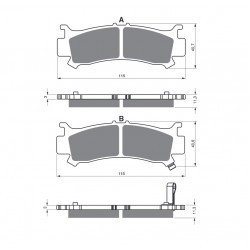Placute de frana GOLDFREN 383 S3 Placute de frana GOLDFREN 383 S3